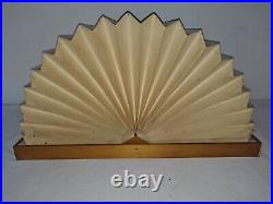 Vintage Fan Shade Lamp by Noah Slutsky Tested Works 70S MCM-ART DECO