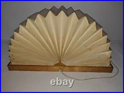 Vintage Fan Shade Lamp by Noah Slutsky Tested Works 70S MCM-ART DECO