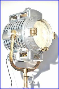 Vintage Film Light Industrial Antique Studio Lamp Mole Richardson 210 Art Deco