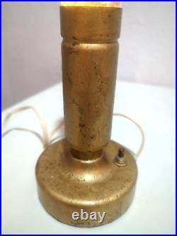 Vintage Florence Art Co Astro Lite Gold Liquid Silver Flakes Glitter Lava Lamp