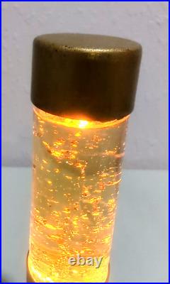 Vintage Florence Art Co Glitter Lamp Astro Lite Gold Flakes