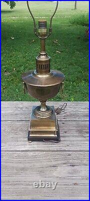 Vintage Frederick Cooper Signed Wood /Metal Art Deco Urn Table Lamp