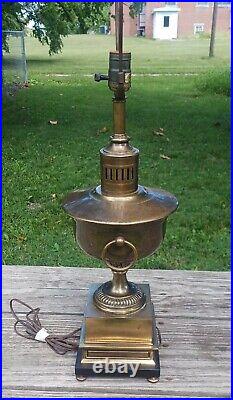 Vintage Frederick Cooper Signed Wood /Metal Art Deco Urn Table Lamp