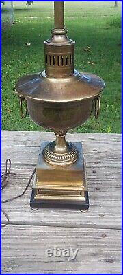 Vintage Frederick Cooper Signed Wood /Metal Art Deco Urn Table Lamp