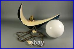 Vintage French Mid-Century Modern Table Lamp Iridescent VERCERAM Ceramic Art