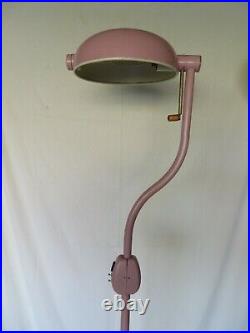 Vintage HILL-ROM Medical / Dental Examination Floor Lamp 1940/50s / Art Deco