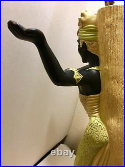Vintage Lamp 1950s Reglor of California. Art Deco African Woman withOriginal Shade