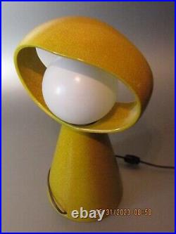Vintage Lamp Maurice Chalvignac Yellow Mid Century Art 60's Space Age Cyclops