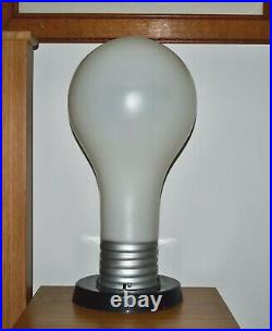 Vintage MCM 70's Pop Art 23 Huge Giant Light Bulb Table Lamp Mid Century