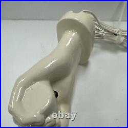 Vintage MCM Nancy Funk Pop Art Pottery Hand Fist Sculpture Wall Lamp Light EXC N