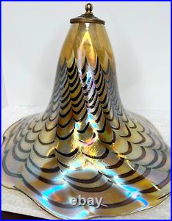 Vintage Mid-Century-Modern Hand-blown MURANO GLASS Art Table Lamp & GLASS