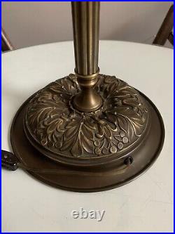 Vintage Murano Art Glass Hat Lamp With Ornate Brass Base