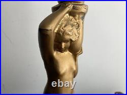 Vintage NUART Art Deco Nude Candlestick Holder Lamp 1923 WORKS 15