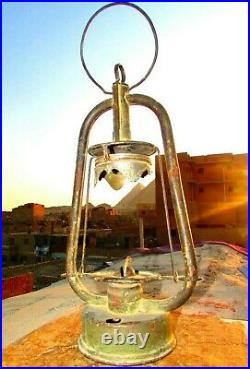 Vintage Oil Lamp Light Kerosene, Rare Antique Lantern, Unique Lamp Ottoman era