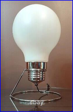 Vintage Original 60s 70s Pop Art Mid Century Modern Retro Light Bulb Table Lamp