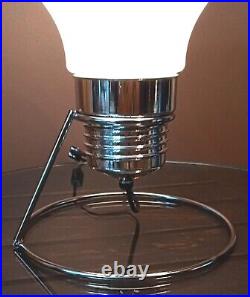 Vintage Original 60s 70s Pop Art Mid Century Modern Retro Light Bulb Table Lamp