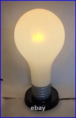 Vintage Pop Art Lamp Giant Light Bulb Retro 1970s Mod Weird Funky Oversized