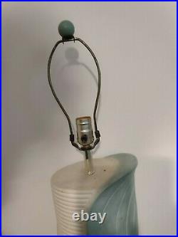 Vintage Postmodern Art Deco Revival Lamp Ross Seafoam, 80s, 90s, Memphis, MCM