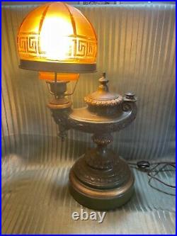 Vintage Rare Art Deco Genie Lamp Desk Lamp Working Condition