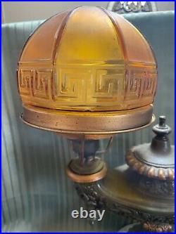 Vintage Rare Art Deco Genie Lamp Desk Lamp Working Condition
