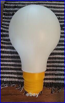 Vintage Retro Le Bulb Giant Light Bulb Lamp Blow Mold MCM Pop Art 24