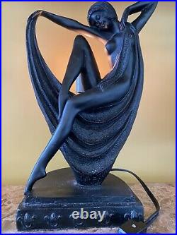 Vintage Style Art Deco Nude Woman Table Lamp