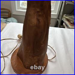 Vintage Table Accent Lamp Cypress Knee Folk Art Tall Rustic