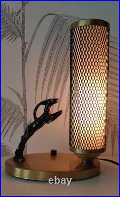 Vintage Table Lamp, Gazelle, Art Deco Period, made in USA, circa 30's