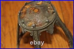 Vintage Table Lamp Shade ONLY Spelter bronze Art Nouveau metal NO Slag glass