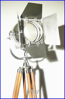 Vintage Theatre Spot Light Antique Art Deco Industrial Film Lamp Strand 123 50's