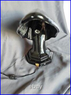 Vintage Victoire Spirit Of The Wind Art Deco Sculpture Bust Black Table Lamp