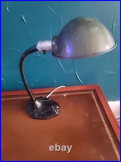 Vtg 1920's Faries Mfg. Art Deco Flex Goose Neck Desk Lamp Light Original S 7460