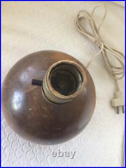 Vtg Albert Berry Arts & Crafts Myrtlewood Small Orb Lamp Craftshop Seattle Wood