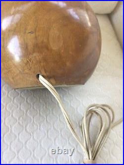 Vtg Albert Berry Arts & Crafts Myrtlewood Small Orb Lamp Craftshop Seattle Wood