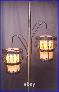 Vtg Floor Lamp Mid Century 1960s Retro MCM Light Fixture Prism Art Mod USA #Y92