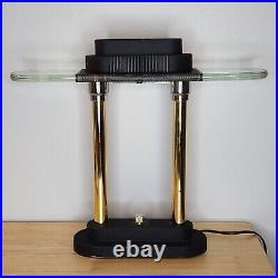 Vtg Halogen Desk Lamp Art Deco Style Robert Sonneman Design UFO Retro Table Lamp