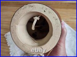 Vtg. McCoy art pottery lamp ginger jar style, brown