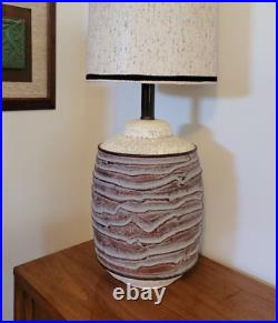 Vtg Mid Century Modern CASUAL LAMP of California XL Abstract Ceramic Art Lamp
