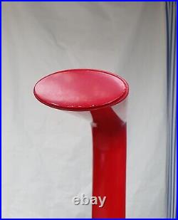 Vtg Mid Century Red Italian Floor Lamp By Gianfranco Frattini Retro Pop Art #548