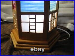 Vtg. Motion Image Lamp Moving Waterfall Picture Water Econolite like Japanese