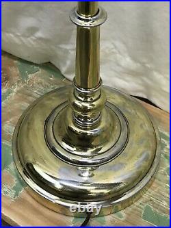 Vtg Stiffel Torchiere Floor Lamp Mid Century Hollywood Regency Art Deco Gold MCM