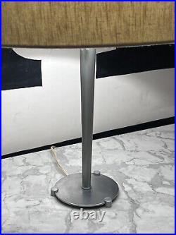 Walter Von Nessen Art Deco Machine Age Aluminum Brass Table Lamp Vtg Modern Mcm